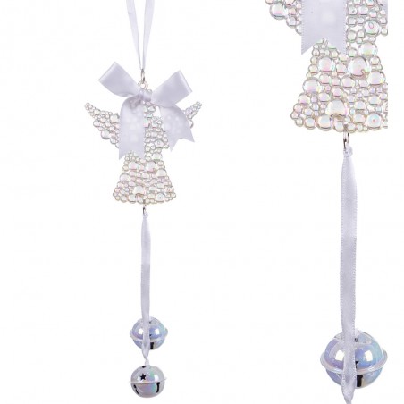 Colar anjo sinos plástico 20 cm