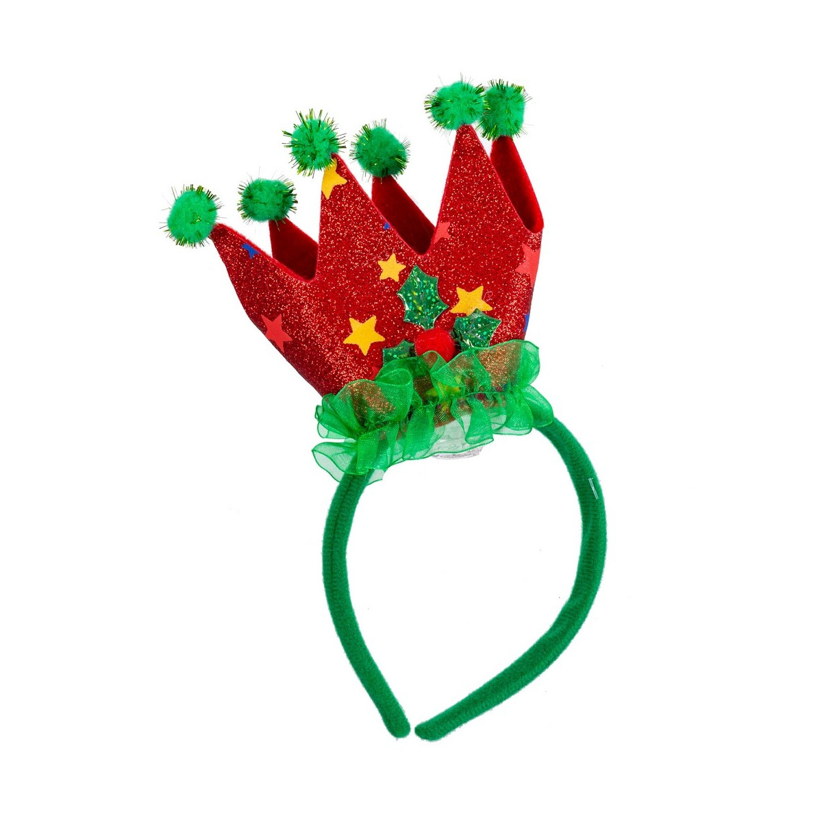 Tiara coroa tecido 23 x 11 cm