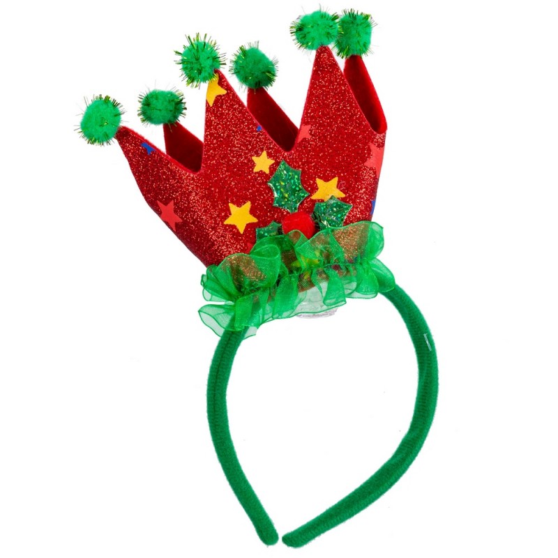 Tiara coroa tecido 23 x 11 cm