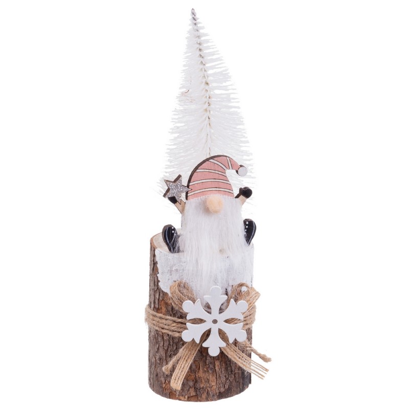Tronco papai noel madeira 6,50 x 20 cm
