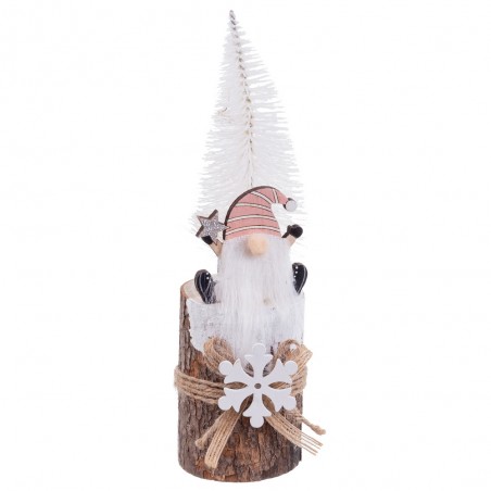 Tronco papai noel madeira 6,50 x 20 cm