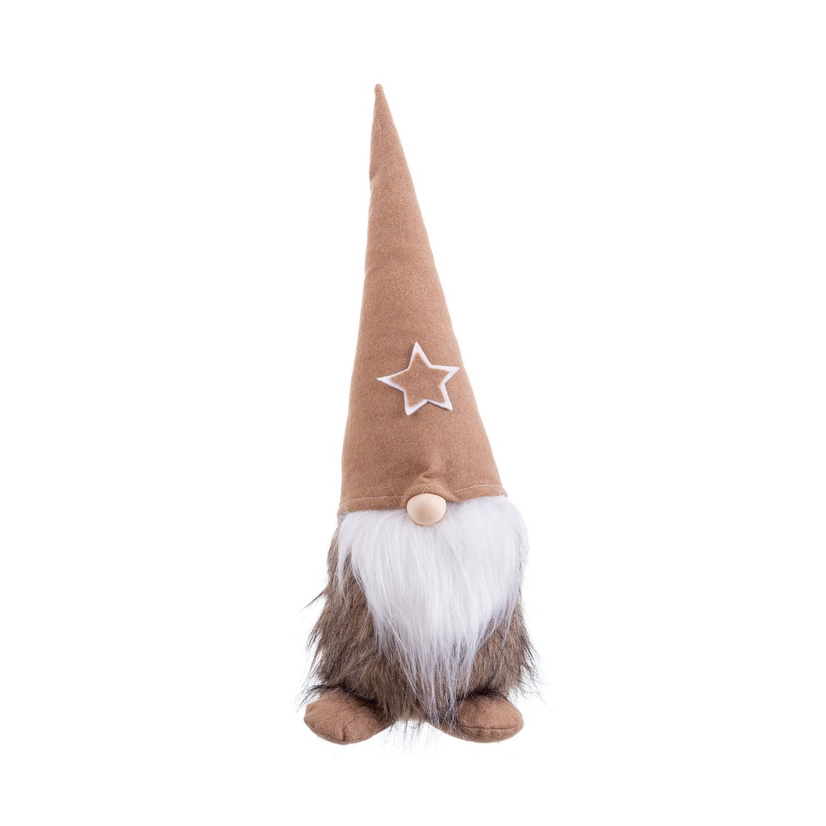 Papai Noel sentado marrom 50 cm