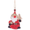 Pendurado papai noel madeira 6,50 x 10,50 cm
