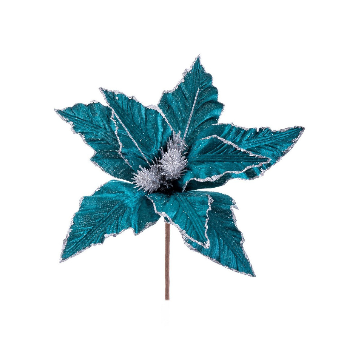 Poinsettia turquesa 31 x 36 cm