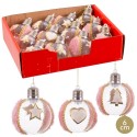 Bola pet com luz rosa 3 m 6 x 6 x 6 cm