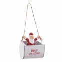Colgante papai noel metal 5,50 x 4 x 8 cm