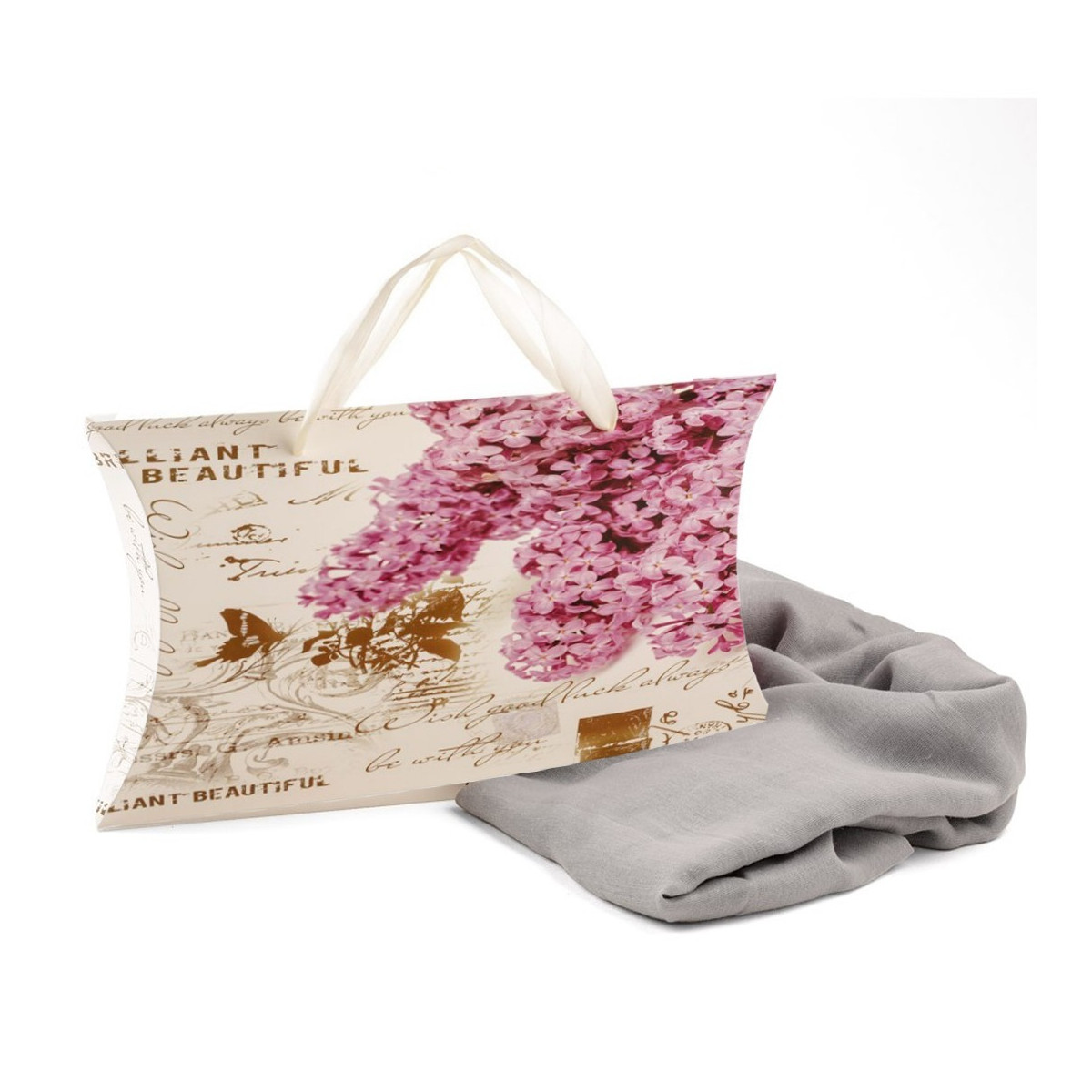 Lenço cinza feminino