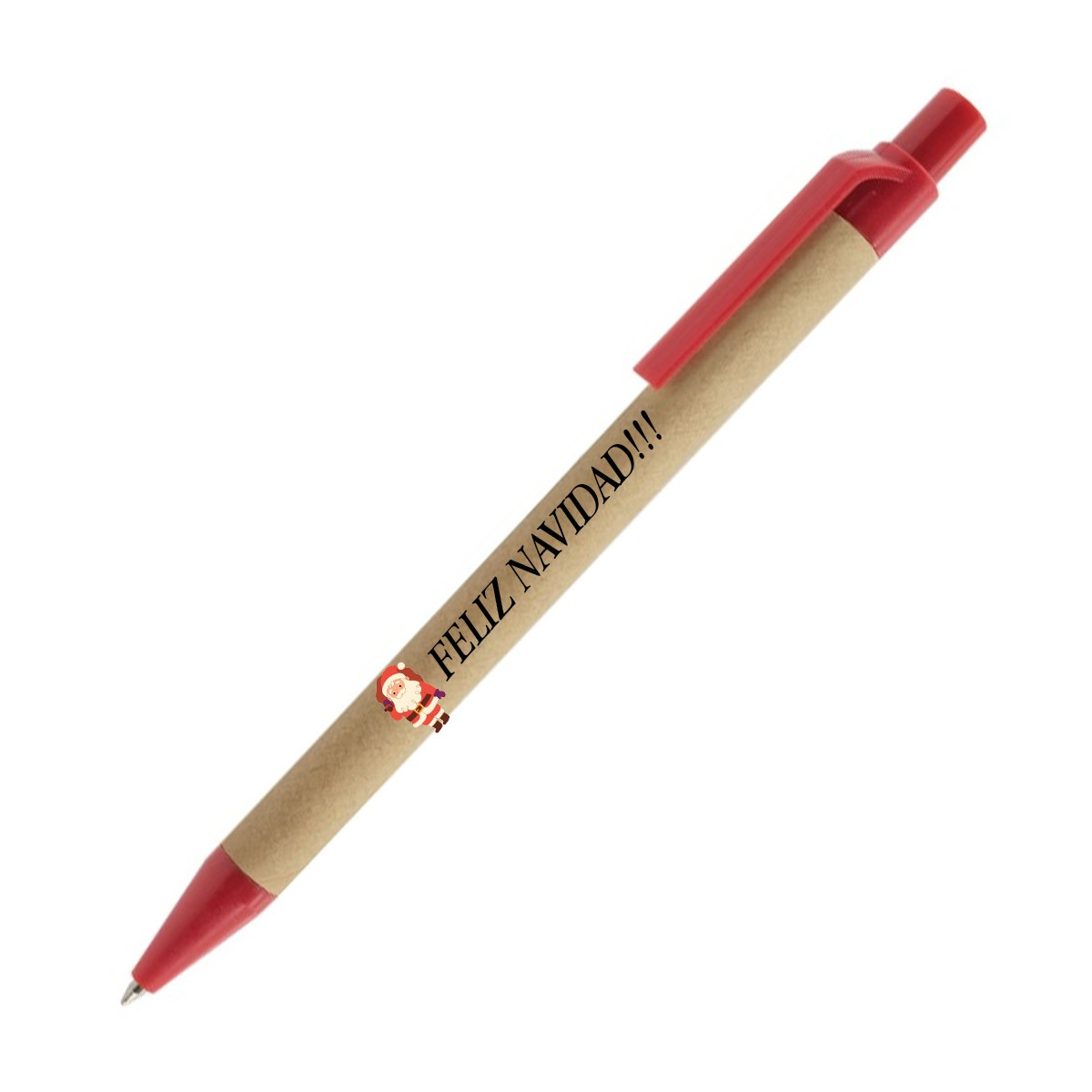 Caneta de Natal personalizada com impressão digital