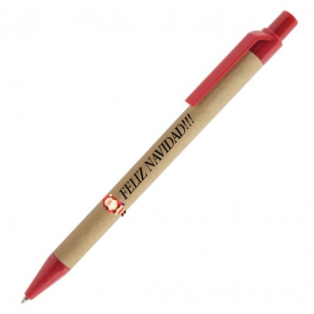 Caneta de Natal personalizada com impressão digital