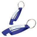 Chaveiro abridor de garrafas azul personalizado com adesivo de menino da comunhão