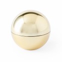 Brilho labial em esfera apresentado em caixa de presente