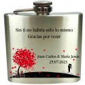 Flask para casamento personalizada em cores com texto personalizado