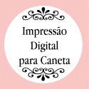 Personalização com impressão digital com texto, foto ou logo em cores para canetas