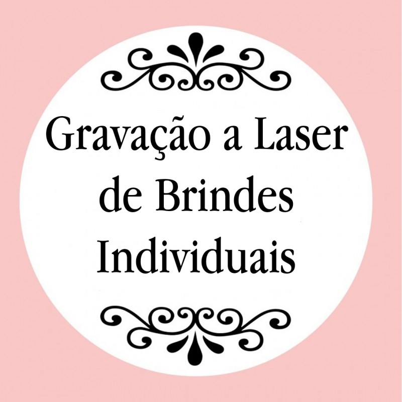 Personalização com gravação a laser presentes unitários