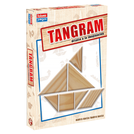 Jogo tangram de madeira