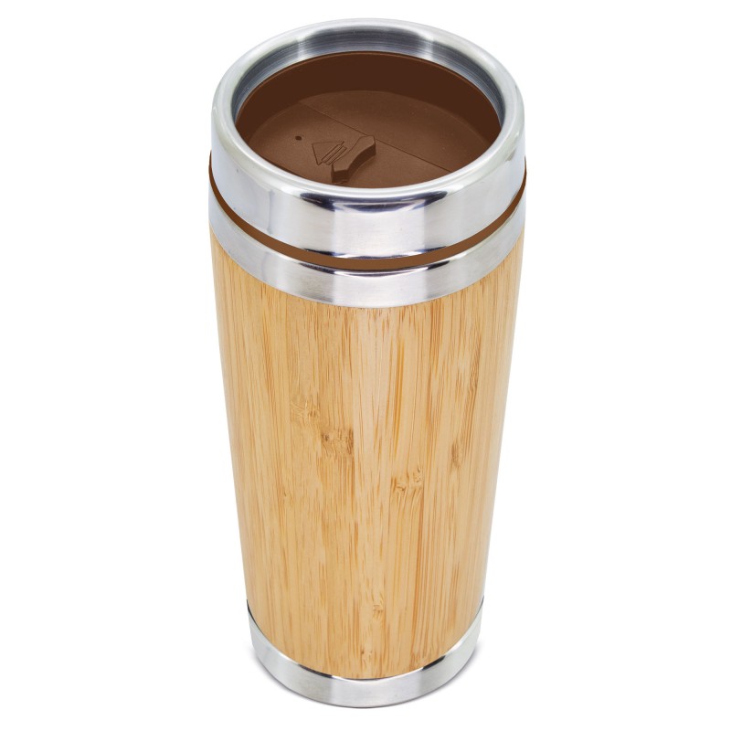 Copo Térmico de Bambu 500ml de Dupla Camada para Manter a Temperatura