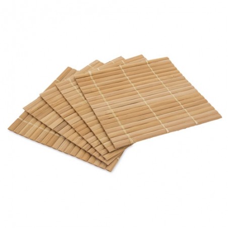Conjunto de 5 porta-copos de bambu ceylan