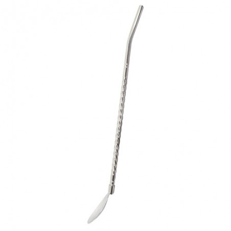 Colher canudo misturador aço inoxidável queens