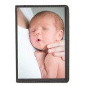 Porta cartão preto para homens personalizado com foto colorida
