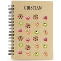 Caderno de monstros personalizado com nome