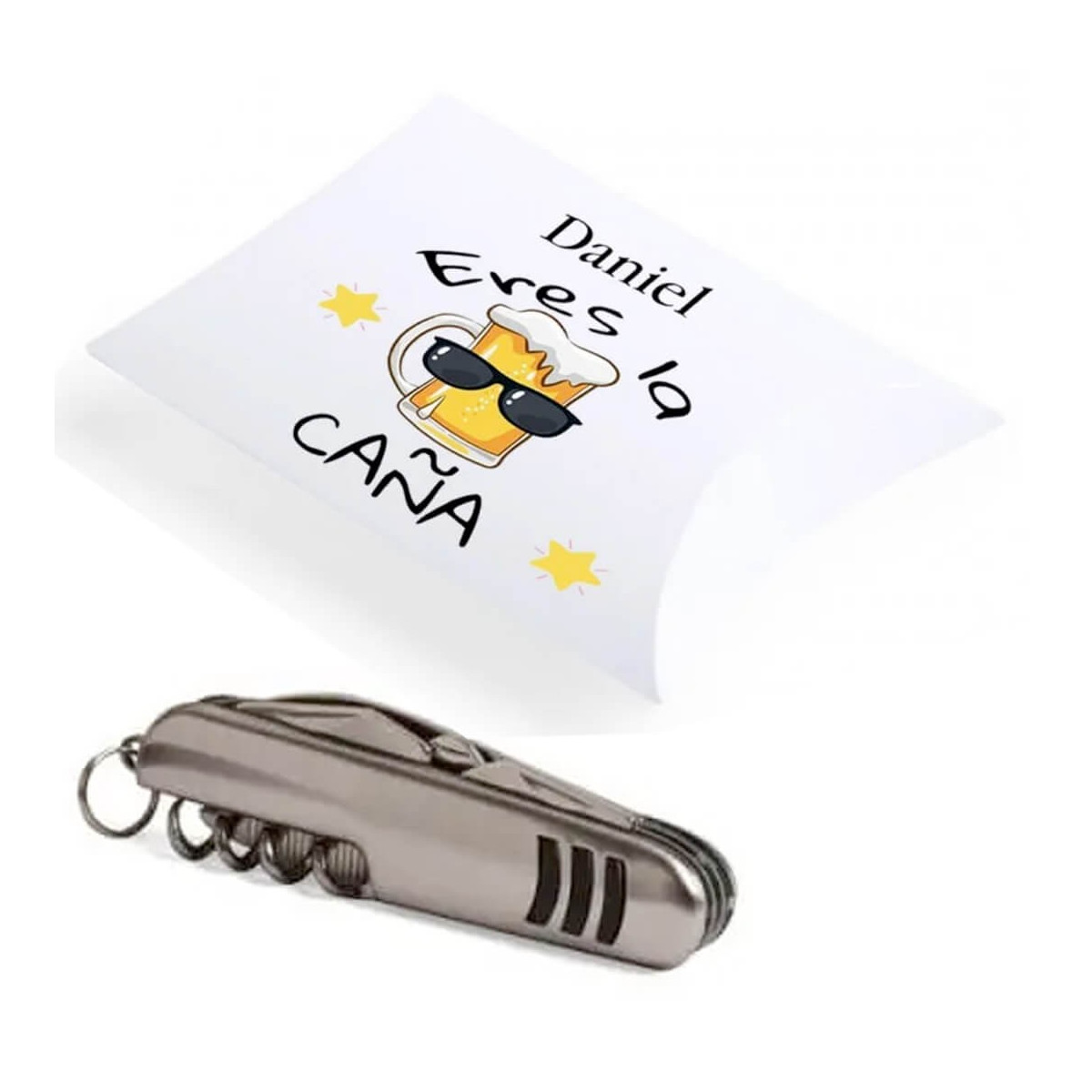 Faca em caixa de presente personalizada com adesivo você é a melhor.