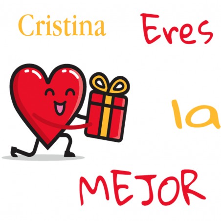 Adesivo personalizado quadrado você é o melhor