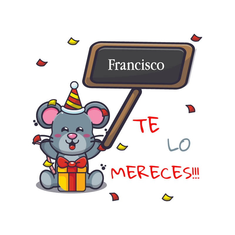 Adesivo quadrado personalizado com o nome que você merece