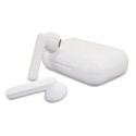 Fones de ouvido bluetooth apresentados em uma caixa de presente personalizada eres la caña