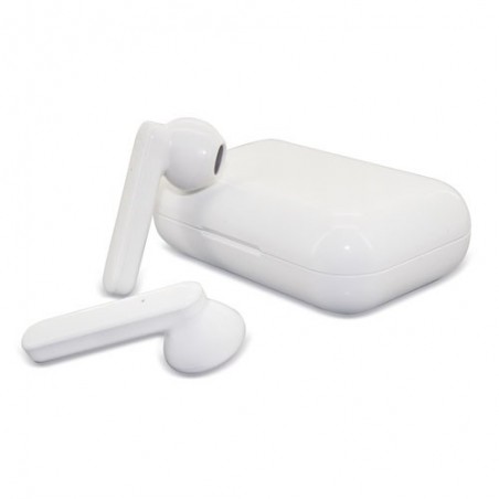 Fones de ouvido bluetooth apresentados em uma caixa de presente personalizada eres la caña