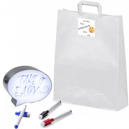 quadro branco pequeno crianças com marcador apresentado envelope presente com adesivo personalizado
