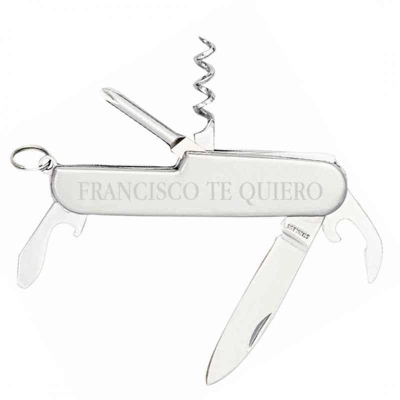 Faca personalizada com nome e frase gravados a laser