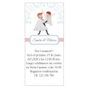 Convites de casamento divertidos noivos nos braços