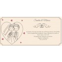 Convites de casamento personalizados noivos coração
