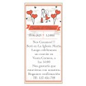 Convites de casamento personalizados noivos corações