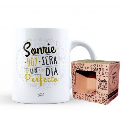 Caneca sorriso hoje será um dia perfeito