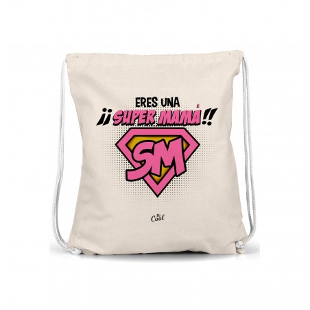 Mochila saco você é uma super mamãe