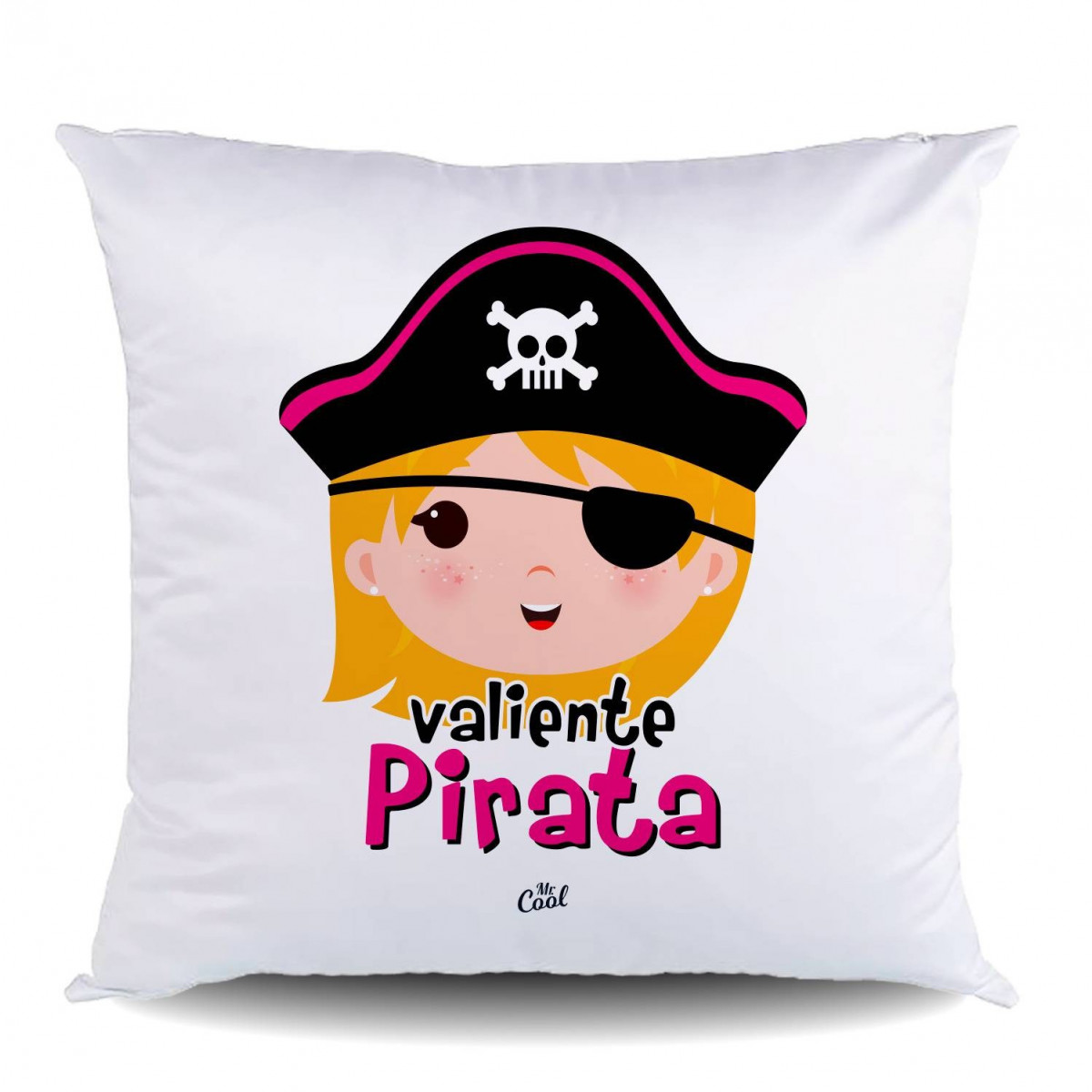 Cojin valente pirata menina