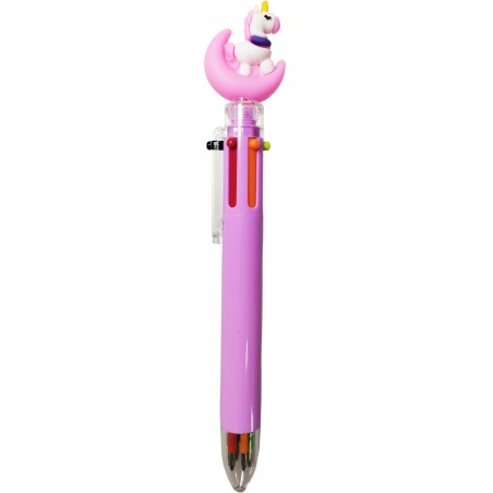 Canetas engraçadas para presentear com unicórnio multi tinta de cores