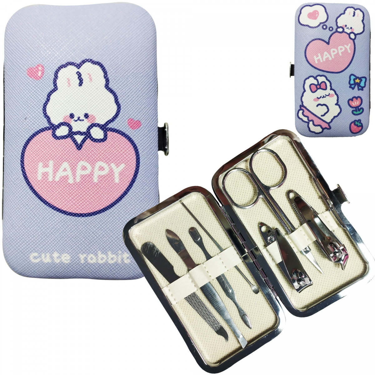 Conjunto de manicure coelhinho kawaii