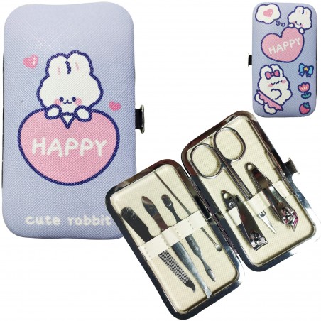 Conjunto de manicure coelhinho kawaii