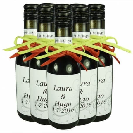 Vinho de casamento personalizado