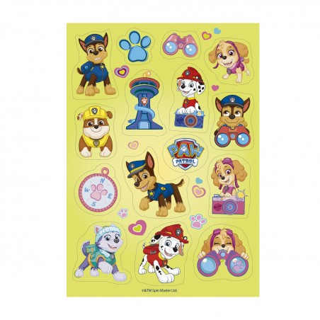 Decoração comestível recortada para bolo e cupcake patrulha canina