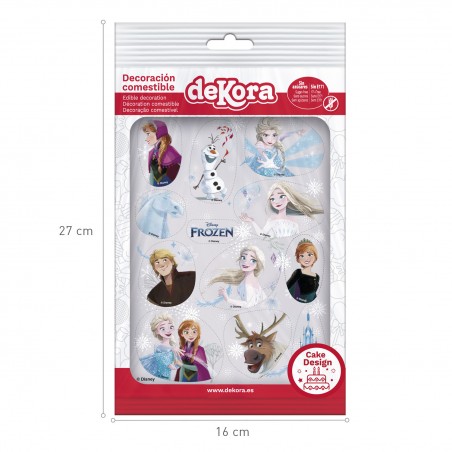 Decoração comestível recortada para bolo e cupcake frozen ii