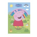 Silhueta de bolo de bolacha com design da peppa pig