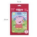 Silhueta de bolo de bolacha com design da peppa pig