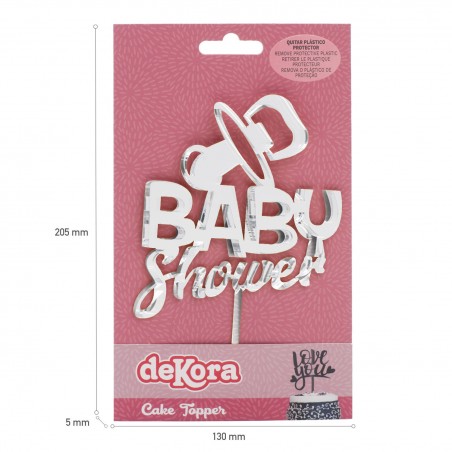 Decoração de topo de bolo para chá de bebê