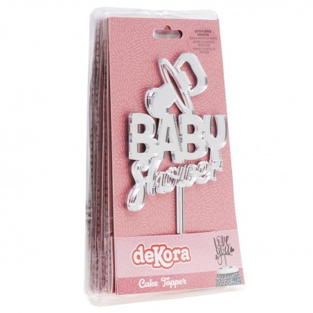 Decoração de topo de bolo para chá de bebê