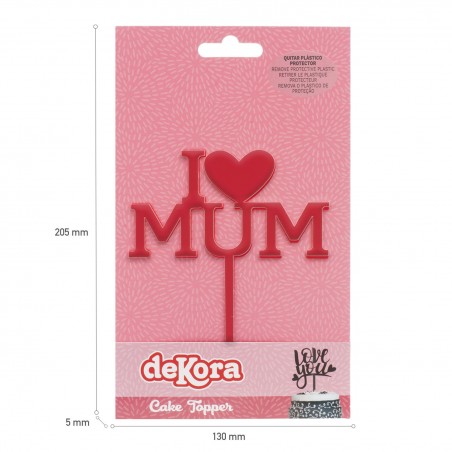 Topper para bolo do dia das mães