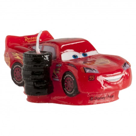 Vela para bolo design carros