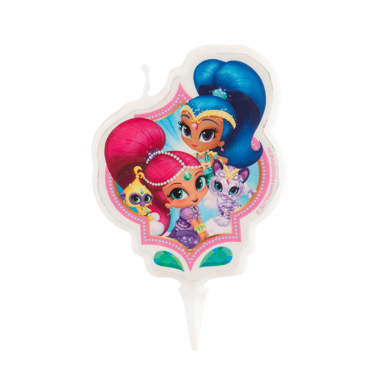 Vela para bolo de aniversário com design Shimmer and Shine